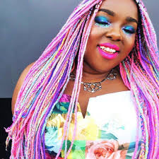 Black And Rainbow Hair Box Braids This Woman S Magical Rainbow Braids Will Inspire Your Next Colorful Look Black Girl Braids Rainbow Braids Unicorn Braid