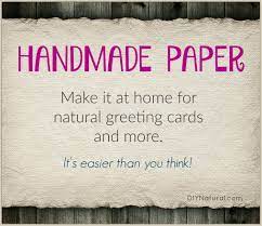 The first shade i used was spiced. Paper Making Homemade Paper For Natural Greeting Cards