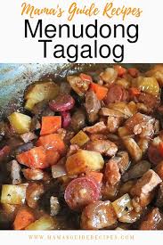 Menudong Tagalog Pilipino Food Recipe Recipes Pork Recipes
