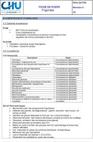 Check spelling or type a new query. Fiche De Poste Frigoriste Pdf Telechargement Gratuit