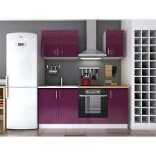 loft cuisine complete laque aubergine 180cm cuisine complete cuisine aubergine cuisine