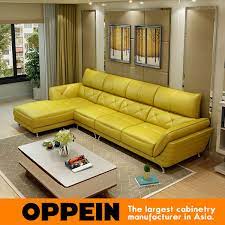 Yellow leather sofa modern for residence house design ideas. Sofa Set Living Room Furniture Modern High Quality Gorgeous Sectional Yellow Leather Sofa Ws Lj160013 Yellow Leather Sofa Leather Sofaquality Leather Sofas Aliexpress