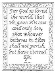 Each printable highlights a word that starts. Coloring Pages For Kids By Mr Adron Free John 3 16 Print And Color Page For Lent Day 23