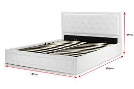 Double bed frame and mattress, never been slept in, needed as a display item! Shangri La Winslow Gas Lift Bed Frame Double White Kogan Com