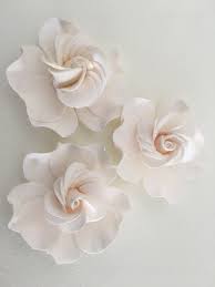 4 Gardenia Fondant Flowers Gardenia Gumpaste Flowers Fondant Fondant Flower Tutorial Paper Flower Tutorial Flower Tutorial