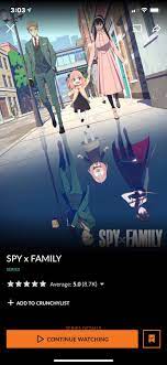Spy x Family has been on crunchyroll for a week, and is still the only show  with a 5.0 rating! : r/SpyxFamily