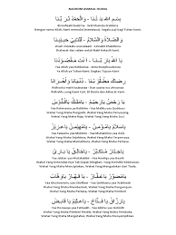 Makna yang terkandung dalam setiap nama juga adalah makna yang tinggi sesuai dengan sifat allah yang agung. Nadhom Asmaul Husna Arab Latin