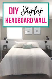 I don't even think about heading to the store to find a headboard, i head straight to pinterest and to my garage. Diy Shiplap Headboard Wall The Little Frugal House