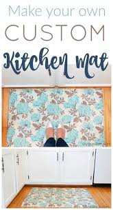 The kitchen floor mats will avoid slipping. How To Make A Custom Kitchen Mat With Fabric Kitchen Mat Diy Vinyl Diy Vinyl Flooring