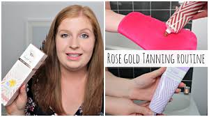 Self Tanning Routine Skinnytan Rose Gold 7 Day Tanner Aimee Lodge Youtube