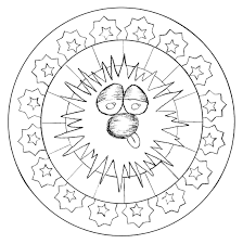 Great for helping kids learn the bible stories while also sparking their imagination. Mandala With Smiling Face Easy Mandalas For Kids 100 Mandalas Zen Anti Stress