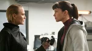 Harrison ford loves ryan gosling: White Coat Worn By Luv Sylvia Hoeks As Seen In Blade Runner 2049 Spotern