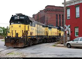 Yrc 1504 York Railway Emd Cf7 At York Pennsylvania By Robert Pisani Railroad Photography Railroad Station Train Tracks