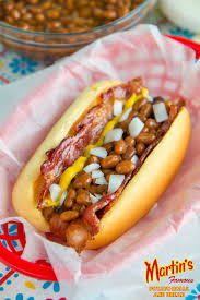 Cook a large pot of van camp's beans and hot dogs on the stovetop or in the microwave for an easy side dish to feed a crowd. Frank And Beans Dog Martin S Famous Potato Rolls And Bread Recipe Hot Dog Recipes Hot Dogs Recipes Dog Recipes
