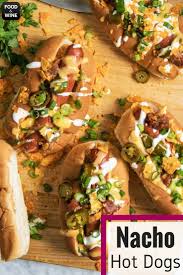 Nacho Hot Dogs Recipe Recipe Game Time Food Food Hot Dog Recipes