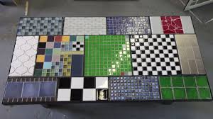 How to create a mosaic glass tile countertop. Tile A Table Top With Ceramic Tile Youtube