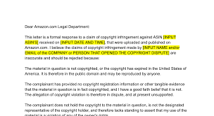 date your name your address, city, state, zip code your account number. Step By Step What To Do When Someone Files A Copyright Claim Against You