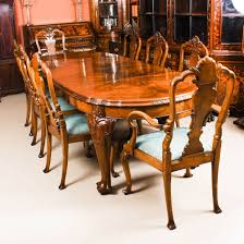 Antique Edwardian Queen Anne Revival Dining Table 8 Chairs C 1900 Antique Dining Tables Dining Table Dining Table Chairs