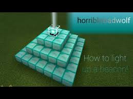 How to make a rainbow beacon in minecraft | latest version. How To Light Up A Beacon In Minecraft Pe Youtube