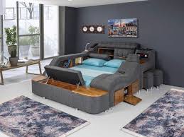 hargen ultimate smart bed with massage chaise lounge chair speakers