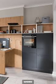 Coole Kuche Mit Front In Lacklaminat Onyxschwarz Matt Kuche Kuche Anthrazit Kuchen Design
