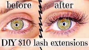 Being careful to avoid getting any in your eyes, carefully wipe the cotton ball over your eyelashes. Video Diy 10 Lash Extensions At Home Permanent Eyelashes For Cheap Ardell Individual The Lindsay Ann
