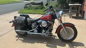 Image result for Bright Victory Red 1994 FLSTF