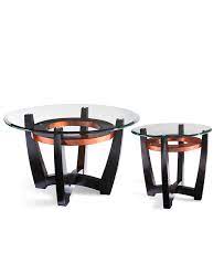 Essentials round coffee table by copeland furniture. Furniture Elation 2 Piece Set Round Coffee Table And End Table Reviews Furniture Macy S