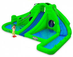 The Ultra Croc 13 In 1 Delivers A Monster Sized Water Park With A Climbing Wall 3 Slides 3 Inflatable Water Park Pools Backyard Party Inflatable Water Slide