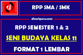 Aplikasi ini di buat untuk memudahkan siswa belajar seni budaya dimana saja dan kapan saja tanpa harus menggunakan koneksi internet (bisa offline). Rpp 1 Lembar Seni Budaya Kelas 11 Lengkap Semester 1 Dan Semester 2 Dicariguru Com