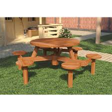 Soliditée commerciale et durables 4 pieds 200$ 5 pieds 240$ 6 pieds 280$ 8 pieds 320$ 6. Table De Pique Nique Ronde En Bois Exotique De Tuindeco