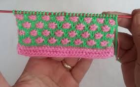 En Muhtesem Iki Renkli Orgu Modelleri Orgu Modelleri Pembe Ve Desenler