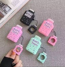 A Super Chic Way To Carry And Charge Your Air Pods Cute And Colorful See Our Store For More Airpod Case Airpod Case Cute Ipod Cases Earphone Case