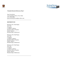 Resume examples see perfect resume samples that get jobs. Resume Reference Template Hofstra University Free Download