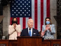 Biden delivers speech to congress on the eve of his 100th day in office. A3ykztewkiznkm