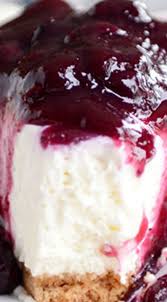 No Bake Lemon Cheesecake With Blueberry Topping Mel S Kitchen Cafe Recipe No Bake Lemon Cheesecake Desserts Lemon Blueberry Cheesecake