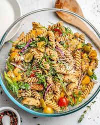 Use your hands to press as much air out of them as possible, and seal tightly. How To Make Chicken Pasta Salad Healthy Fitness Meals