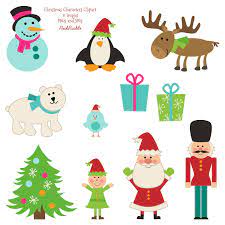 Christmas Clipart Clip Art Christmas Animal Clipart Clip Art Etsy Christmas Characters Christmas Clipart Christmas Animals