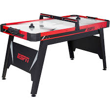 Sears carries air hockey tables in a wide range of sizes. Espn 60 Air Powered Hockey Table With Overhead Electronic Scorer Accessories Included Black Red Walmart Com Walmart Com