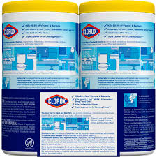 This bulk wipe pack contains three 35 count canisters of disposable, antibacterial wipes in 2 scents featuring fresh scent and no bleach: Clorox Disinfecting Wipes 150 Count Value Pack Bleach Free Cleaning Wipes Crisp Lemon 2 Pack 75 Count Each Walmart Com Walmart Com