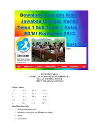 Soal kelas 1 tema 2 subtema 4, soal kelas 1 tema 1 subtema 3, dan soal kelas 1 tema 1 subtema 1. Kunci Jawaban Ulangan Harian Uh Ph Kelas 4 Tema 1 Subtema 1 Sd