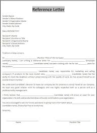 Personal Reference Letter Template Word Letter