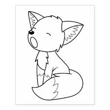 Fascinating and beautiful, some people have even been keeping them as pets. Sleepy Little Fox Coloring Page Rubber Stamp Zazzle Com Fox Coloring Pages Fox Coloring Fox Coloring Page