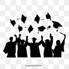 Silhouettes Of Graduation Caps Scattered By Students Silhouette Bachelor Cap Student Png Transparent Clipart Image And Psd File For Free Download Silhouette Illustration Graduation Cap Clipart Grey Wallpaper Background