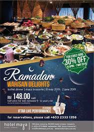'bufet ala bazar 28 hari' di pulai springs resort sempena bulan ramadhan | nikmati kemeriahan berbuka puasa tahun ini di pulai springs resort yang menawarkan hidangan bufet ramadhan bertemakan 'bufet ala bazar 28 hari' yang akan menghidangkan masakan tempatan dan. Hotel Maya Kuala Lumpur Ramadhan Buffet 2019 Price Review