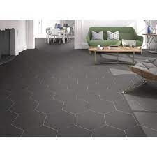 Opal Black Hexagon Porcelain Tile Black Porcelain Tiles Black Floor Tiles Polished Porcelain Tiles