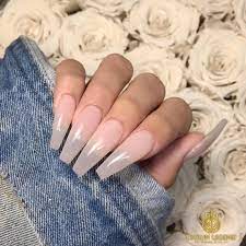 Chaunlegendprettiest Sheer White Color From Bioseaweedgel Cotton Angel Plain Acrylic Nails Coffin Nails Designs Angel Nails