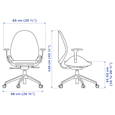 Hattefjall Office Chair With Armrests Gunnared Beige White Ikea Office Chair Store Design Interior Chair