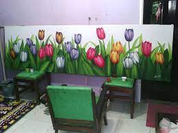 Gambar mewarnai bunga tulip drawings bunga tulip tulips dan. Lukisan Bunga Tulip Sanggar Seni Lesoeng Djoemenggloeng