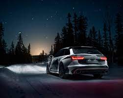 Audi rs6 fond d'écran iphone. Wallpaper Audi Rs6 Car Rear View Winter Snow Night 1920x1200 Hd Picture Image